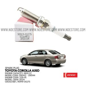 SPARK PLUG FOR TOYOTA COROLLA AXIO 1800CC (2006-2024)