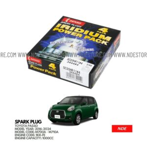 SPARK PLUG DENSO IRIDIUM FOR TOYOTA PASSO 1000CC (2014-2016)