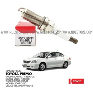 SPARK PLUG DENSO FOR TOYOTA PREMIO 1500CC (2007-ONWARD)